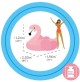 Isola gonfiabile Grande Fenicottero Flamingo Intex 57288 rosa piscina Mega